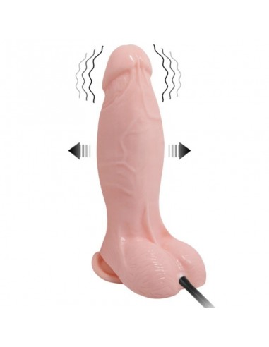 Inflatable and vibrating realistic dildo 18.8 cm - MySexyShop (ES)