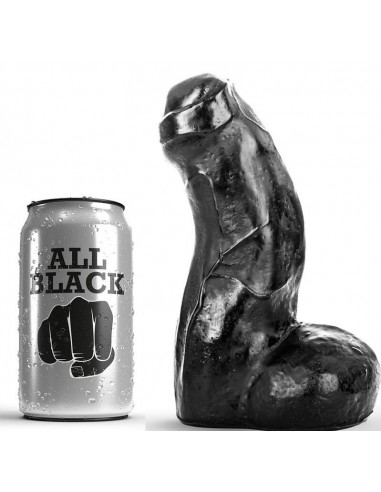 All black realistic dong 17cm - MySexyShop (ES)