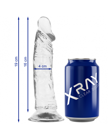 Xray clear cock 19 cm x 4 cm - MySexyShop (ES)