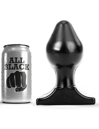 All black anal plug 16x8cm | MySexyShop