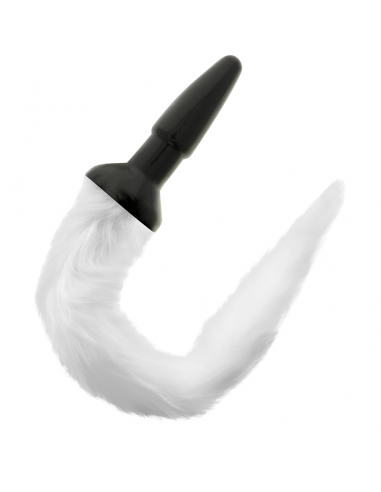 Darkness tail butt silicone plug -white