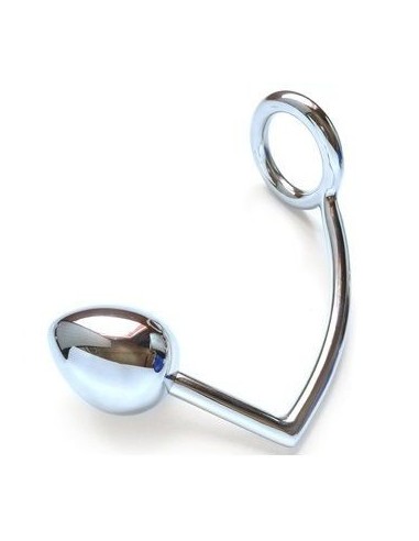Metalhard cock ring mit anal bead 40mm - MySexyShop.eu