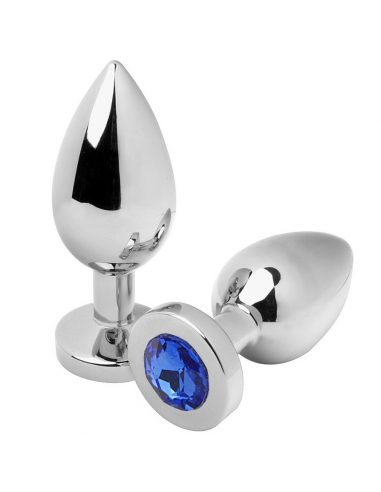 Metalhard anal plug diamond blue small 5.71cm | MySexyShop (PT)