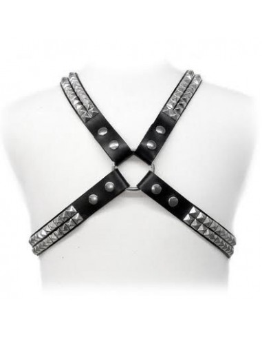 Leather body pyramid stud harness | MySexyShop (PT)