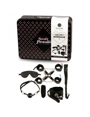 Secret play bdsm set 8pcs black | MySexyShop