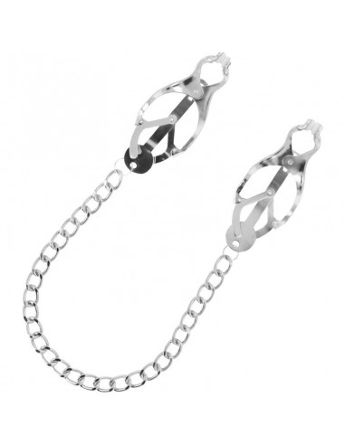 Darkness nipple clamps with chain - MySexyShop (ES)