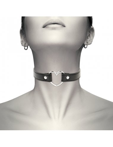Coquette collar cuero vegano accesorio woman corazón - MySexyShop.eu
