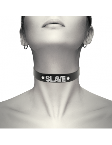 Coquette hand crafted choker vegan leather slave - MySexyShop.eu