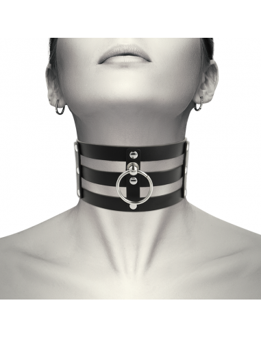 Coquette hand crafted choker vegan leather fetish