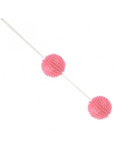 A deeply pleasure bolas texturadas rosa 3.6 cm - MySexyShop.eu