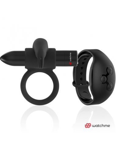 Black&silver burton remote control cockring watchme | MySexyShop