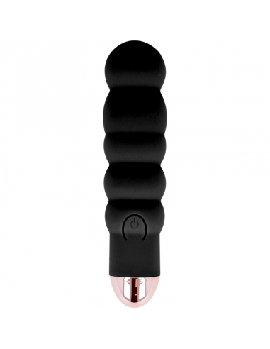 Dolce vita rechargeable vibrator six black 7 speeds | MySexyShop